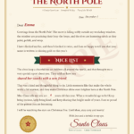 Sample preview: letter from Santa